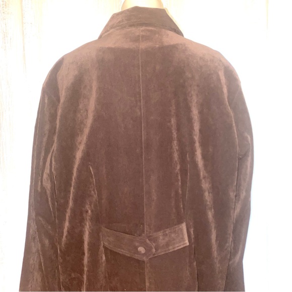 Jessica London Brown Faux Suede Sleeveless Dress & Long Sleeve Jacket Size 20W - Picture 4 of 5